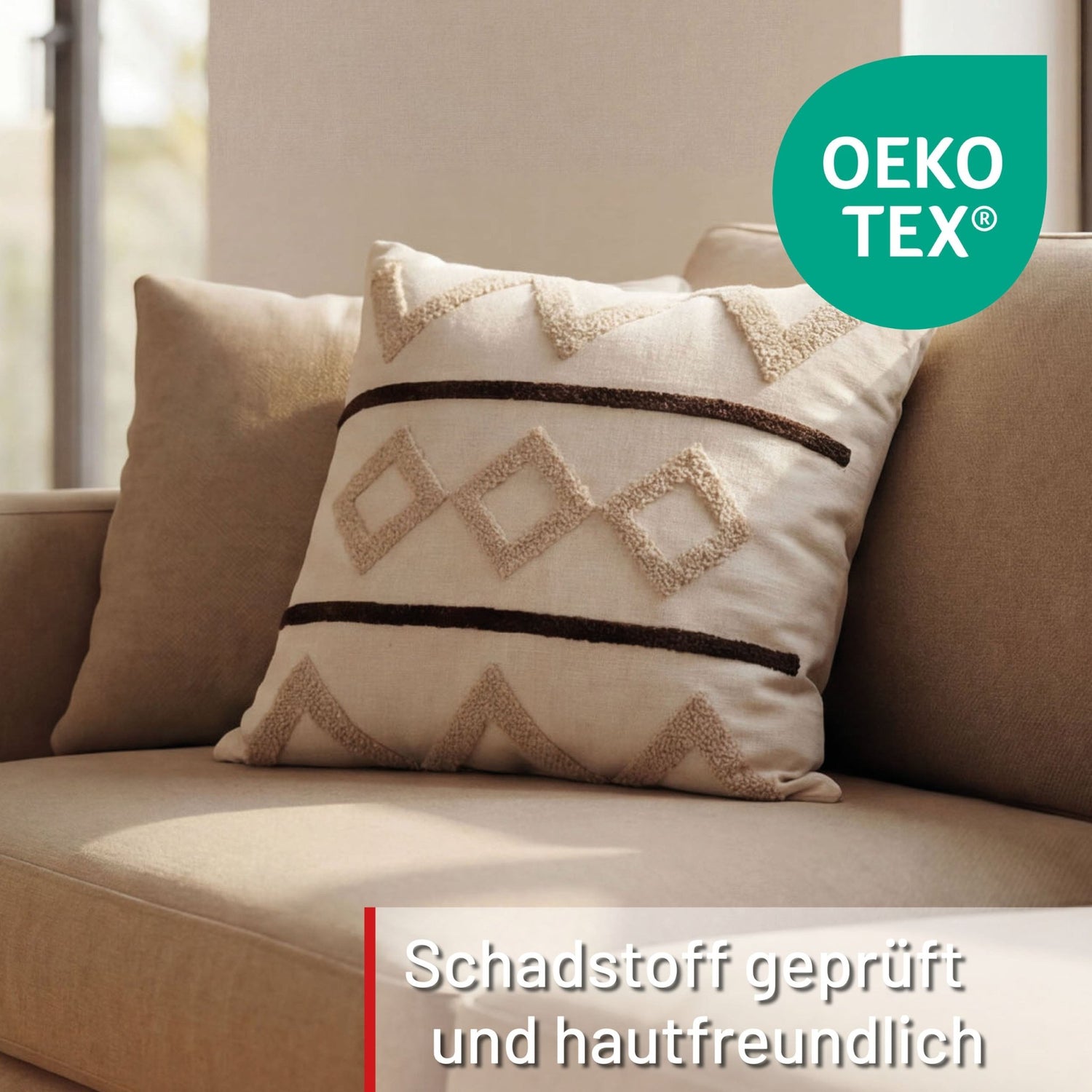 Coussin déco rayure