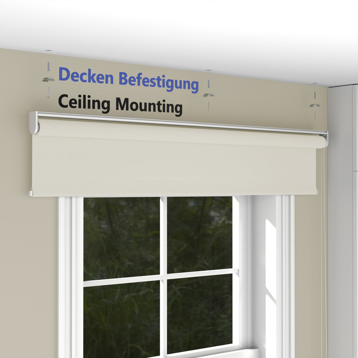 Rollo Tageslicht - Standardgrößen mit Bohren