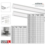 1-track curtain rail, inner track, minimal white