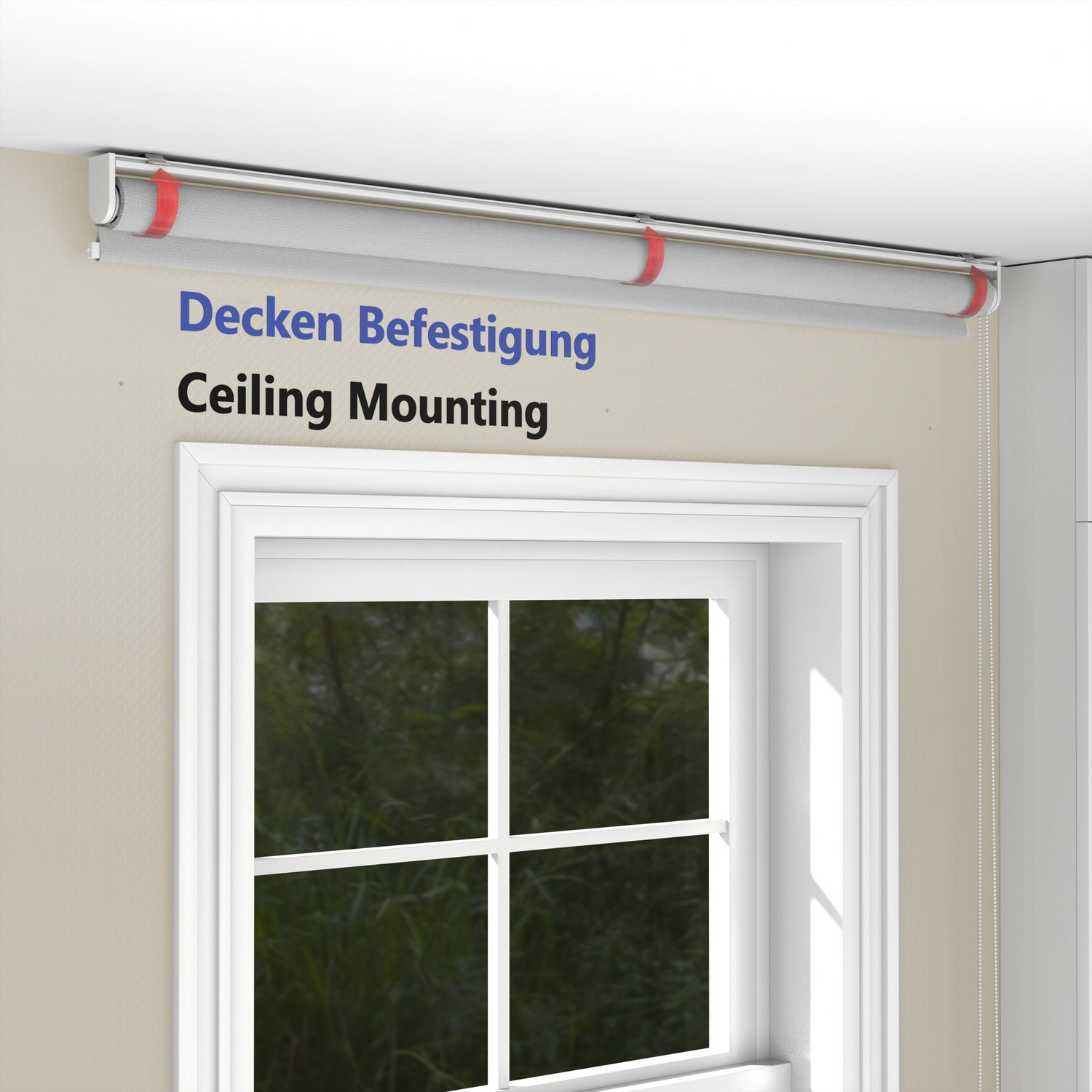 Rollo Tageslicht - Standardgrößen mit Bohren