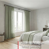 Curtain rail inner track made to measure 1-track stainless steel look - Series Loft