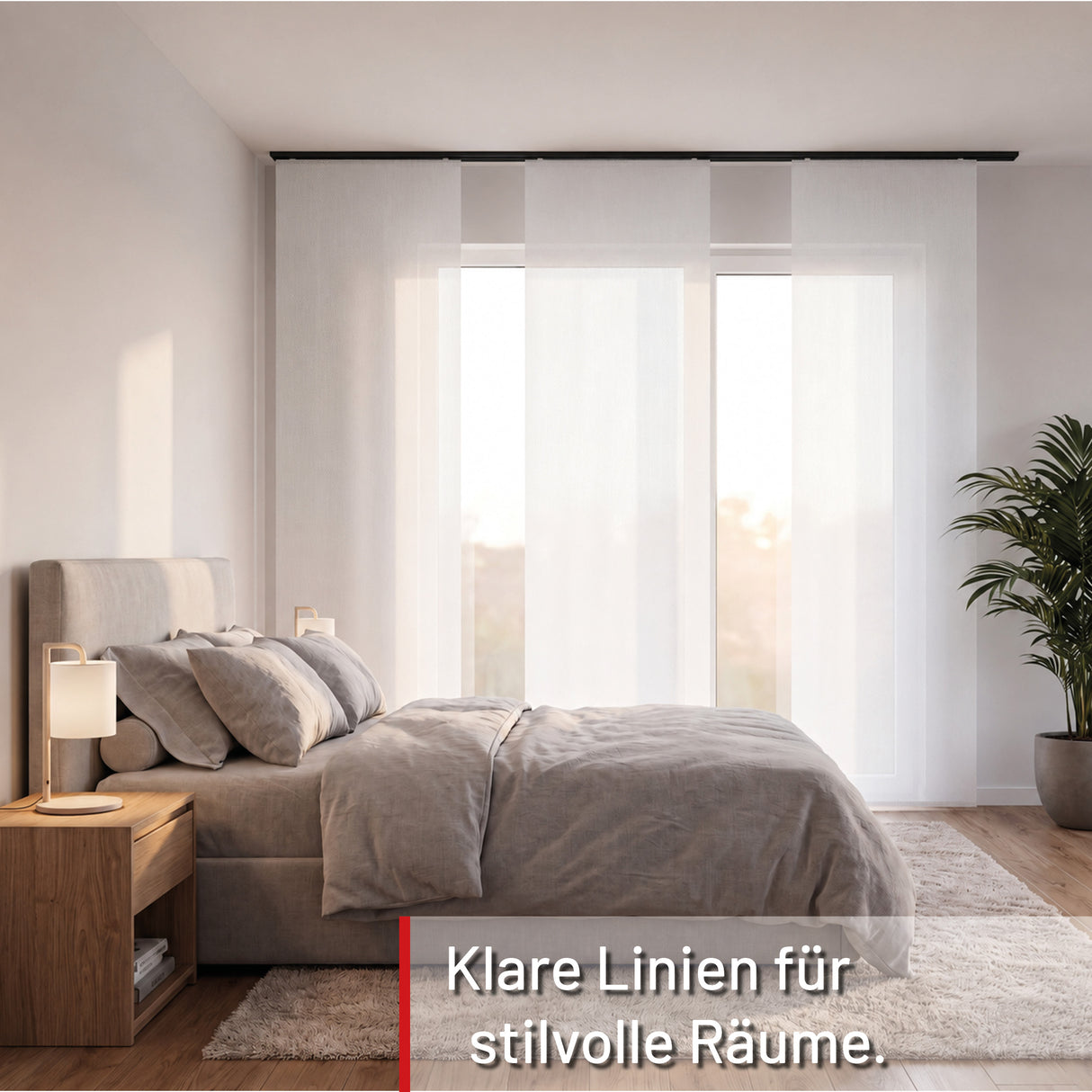 1-lauf Gardinenschiene Innenlauf Minimal Schwarz