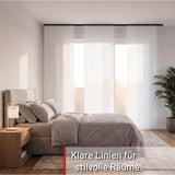 1-lauf Gardinenschiene Innenlauf Minimal Schwarz