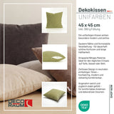 Coussin décoratif uni vert