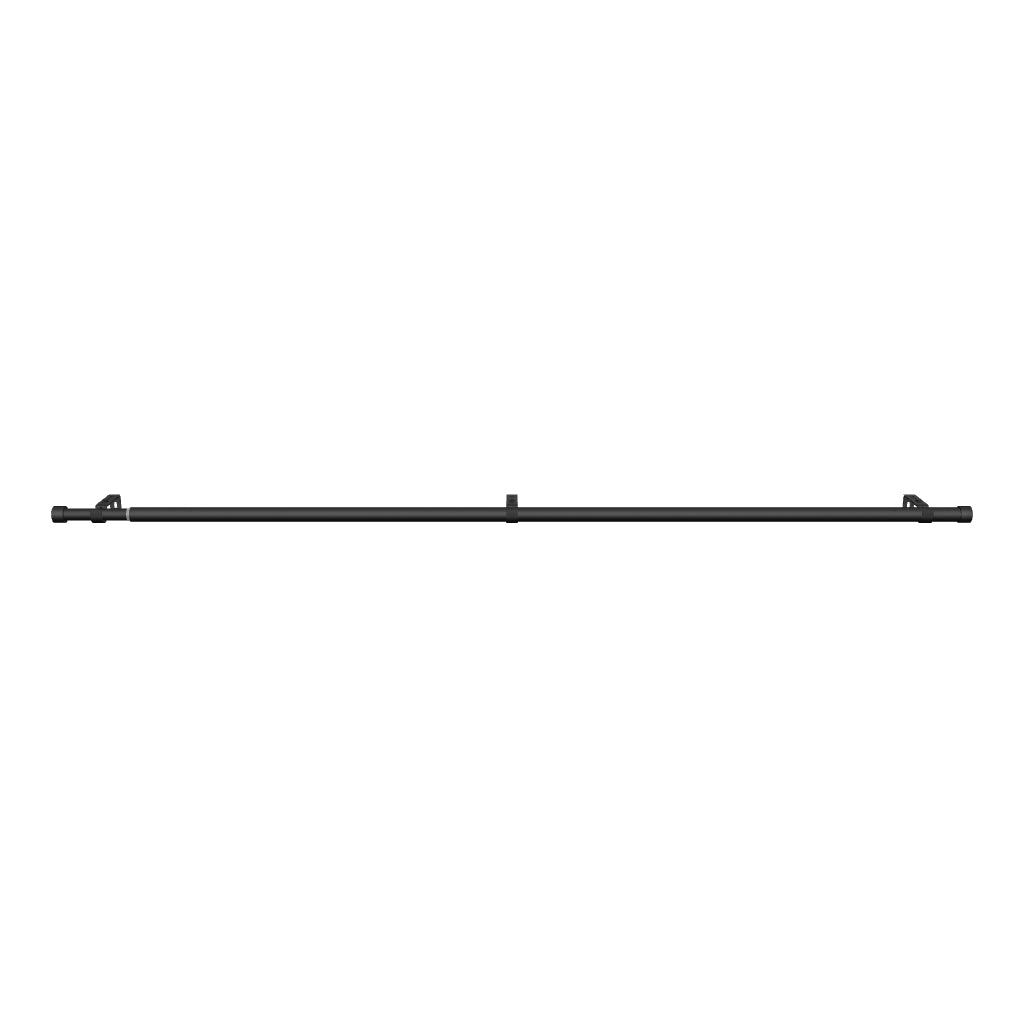 Curtain rod extendable Flexa black matt end piece cap 16/19mm