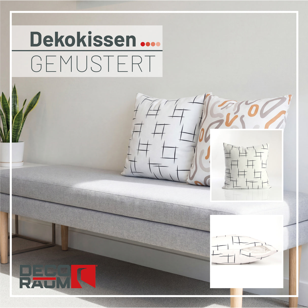 Decorative cushion Stripe with filling