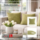 Coussin décoratif uni vert
