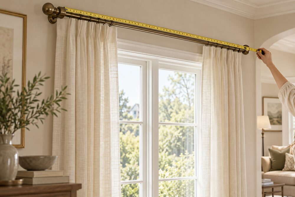 Gardinenstangen ausmessen