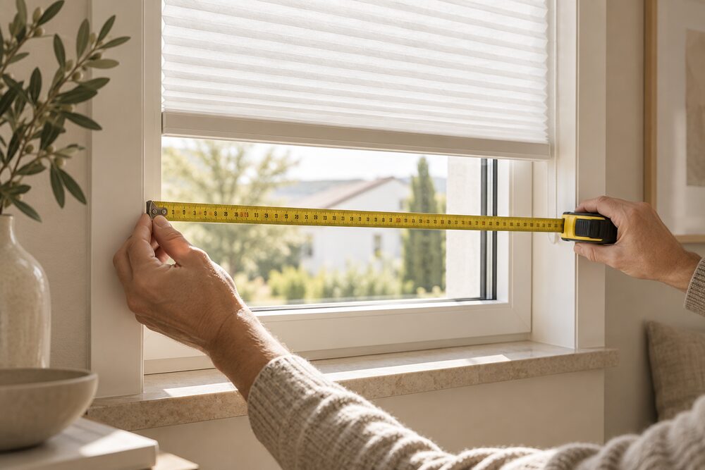 Plissee richtig ausmessen